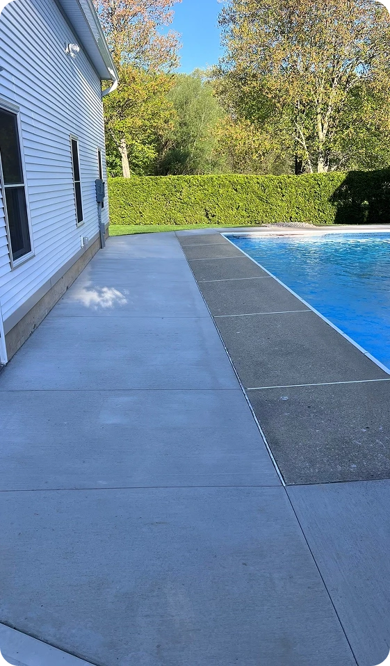 Pathways, sidewalks, walkways, patios, and pool decks service.